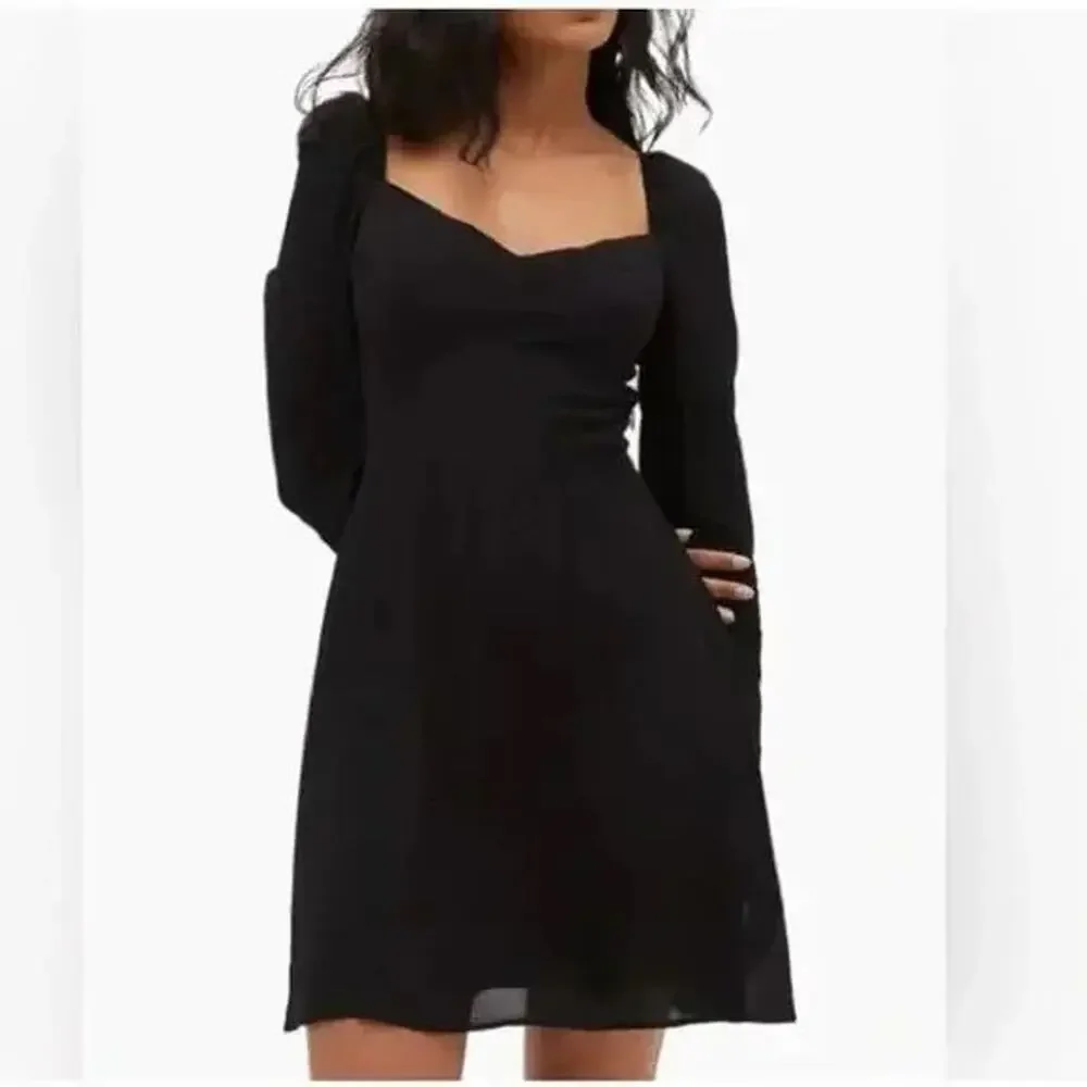 Hill House Felicity Mini Dress Black Long Sleeve Size XS Hill House Felicity Mini Dress Black Long Sleeve Size XS